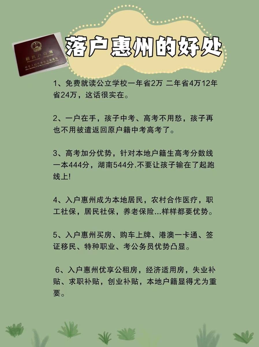 惠州入户条件最新政策，全面解析与解读